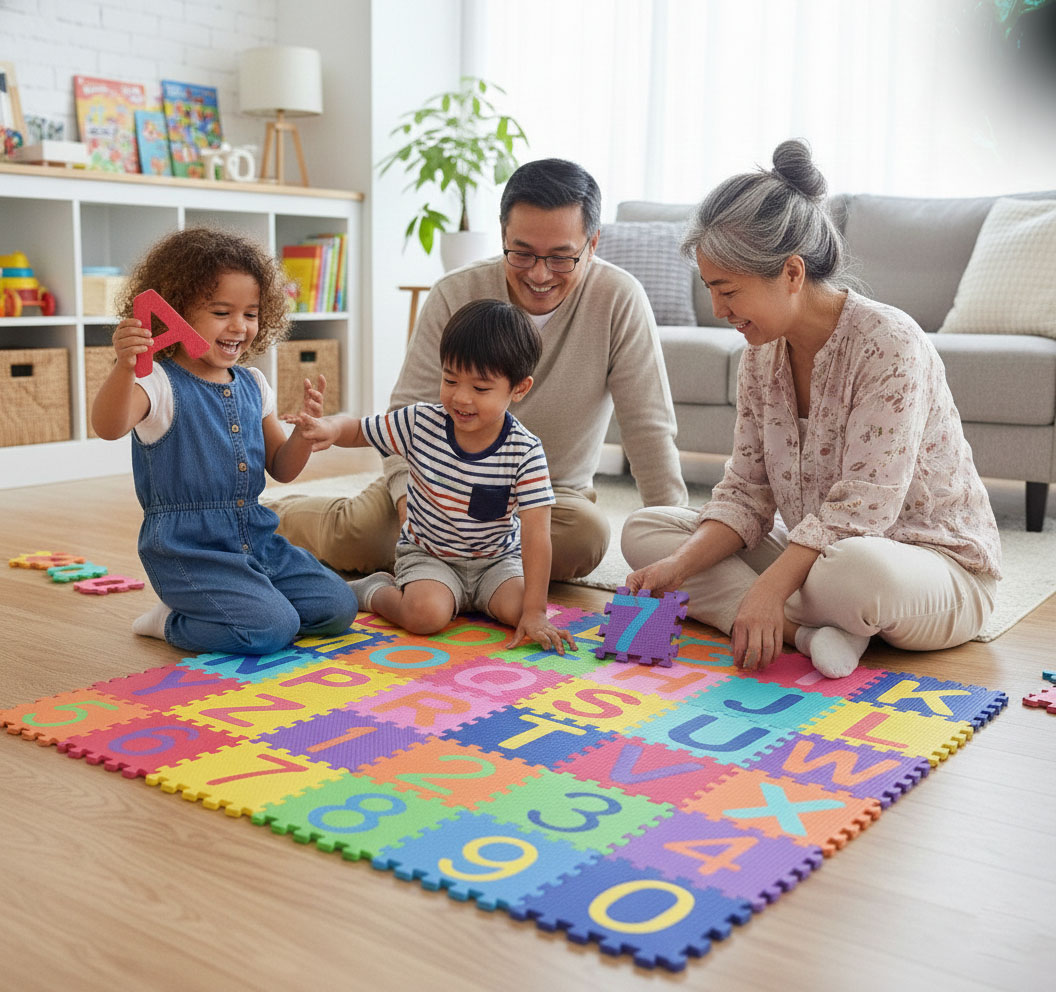 Safe Blocks Mat for Kids